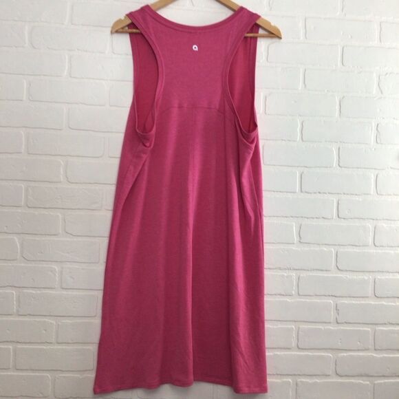 𝅺reitmans dress lightweight racer back pink breathable summer resort wear large - Picture 3 of 9